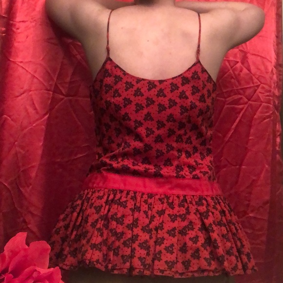 Moda International Top Black/Red Size M - Picture 4 of 14